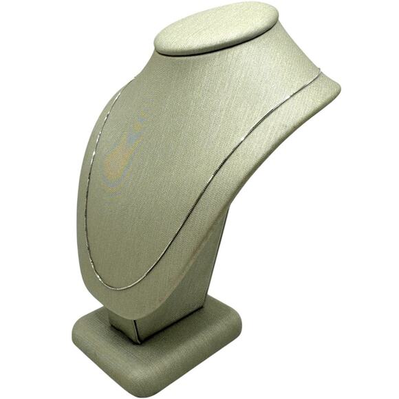 14K White Gold Box Small Chain (16674) - Picture 1 of 6